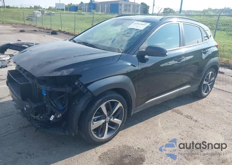 2021 Hyundai Kona Limited из США, поврежденный, VIN KM8K33A56MU705472